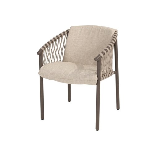 4so Allora dining tuinstoel rope - frame terra
