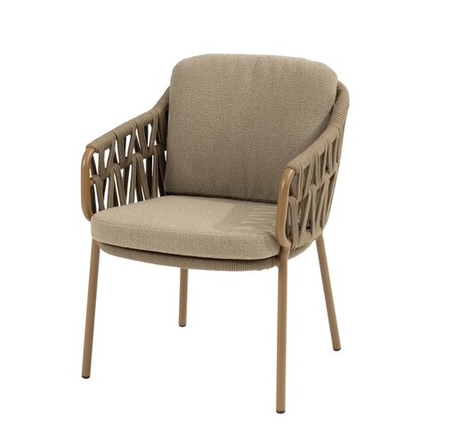 4so Biarritz dining chair rope - frame amber