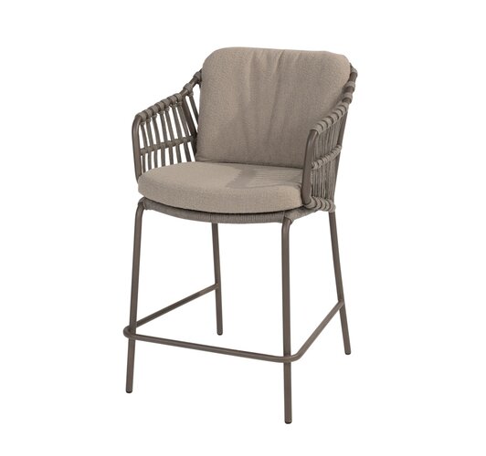 4so Capalbio counter chair high dining rope - frame terre