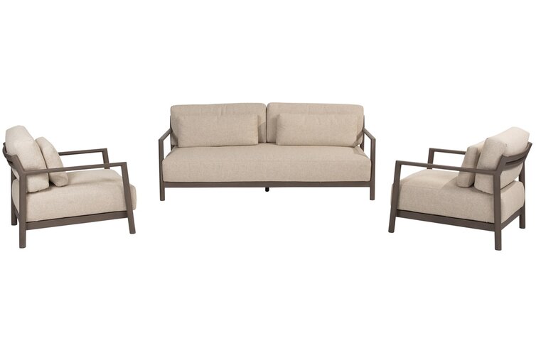 4so Capresi 3- seater loungebench alu terre - afbeelding 4