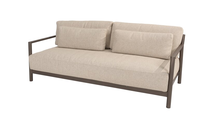 4so Capresi 3- seater loungebench alu terre - afbeelding 1