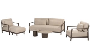 4so Capresi 3- seater loungebench alu terre - afbeelding 3