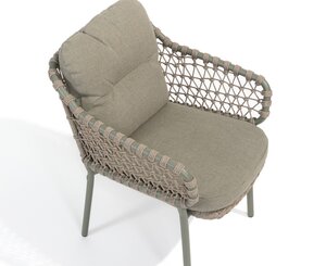 4so Jura stacking chair rope - frame olive - afbeelding 7