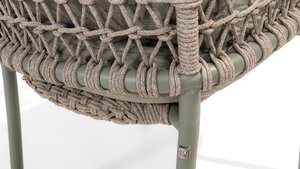 4so Jura stacking chair rope - frame olive - afbeelding 6