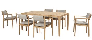 4so Levi dining chair natural teak - afbeelding 4