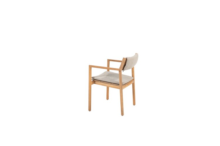 4so Levi dining chair natural teak - afbeelding 2