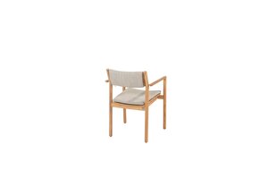 4so Levi dining chair natural teak - afbeelding 3