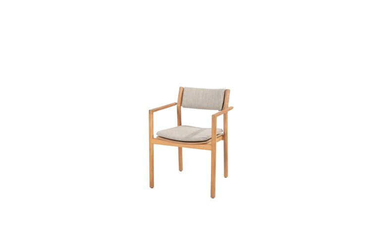 4so Levi dining chair natural teak - afbeelding 1