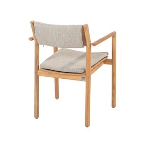 4so Levi dining chair natural teak - afbeelding 3