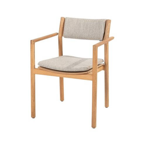 4so Levi dining chair natural teak - afbeelding 1