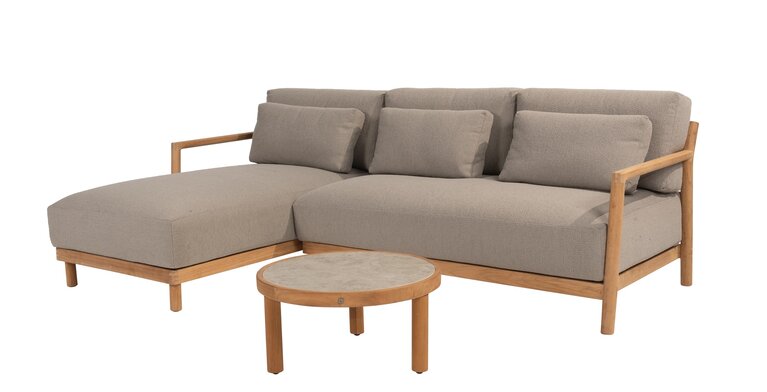 4so Marie 2-delige loungebank natural teak - afbeelding 3