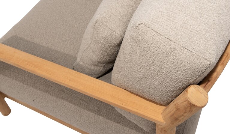 4so Marie 2-delige loungebank natural teak - afbeelding 6