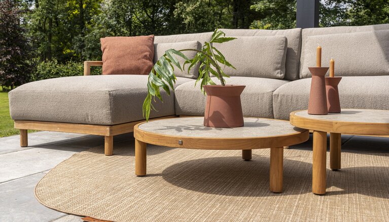 4so Marie 2-delige loungebank natural teak - afbeelding 8