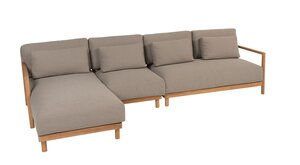 4so Marie 3-delige loungebank natural teak - afbeelding 2