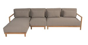 4so Marie 3-delige loungebank natural teak - afbeelding 1