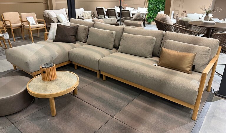 4so Marie 3-delige loungebank natural teak SHOWROOMVERLATER
