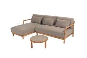 4so Marie 3-delige loungeset - finn table natural teak - afbeelding 3