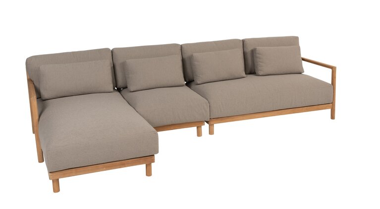 4so Marie 4-delige loungeset natural teak - afbeelding 2