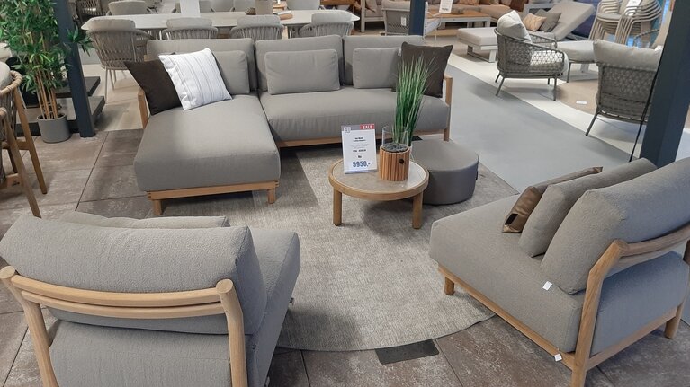 4so Marie 5-delige loungeset natural teak SHOWROOMVERLATER