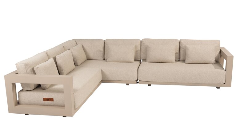 4so Metropolitan loungeset latte 319x255cm cm excl tafels - afbeelding 1