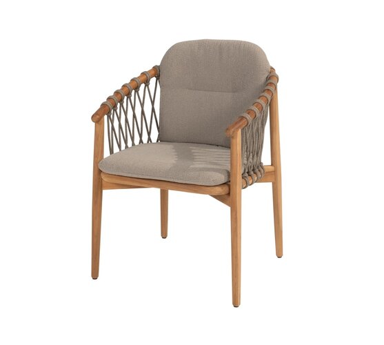 4so Nora dining chair natural teak-rope