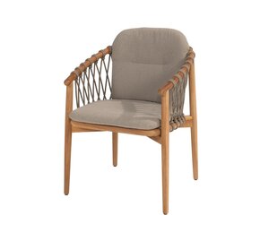 4so Nora dining chair natural teak-rope - afbeelding 1