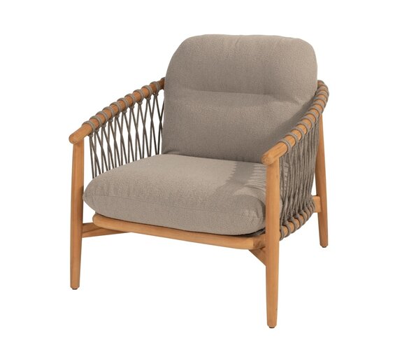 4so Nora living chair natural teak-rope