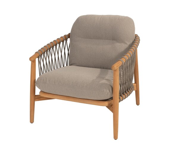 4so Nora living chair natural teak-rope - afbeelding 1