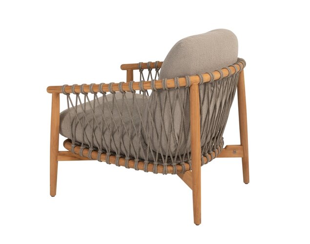 4so Nora living chair natural teak-rope - afbeelding 2