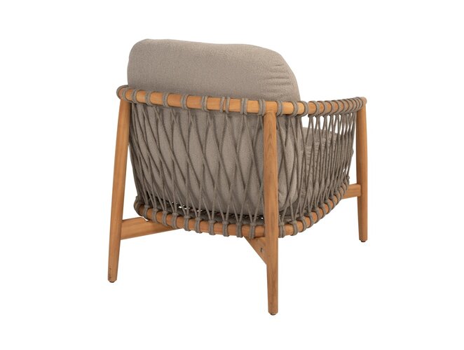 4so Nora living chair natural teak-rope - afbeelding 3