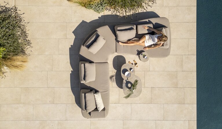 4so Santorini 5-delige loungeset all weather alu terre - afbeelding 6