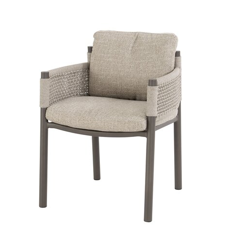 4so Savanne dining tuinstoel rope - frame terre
