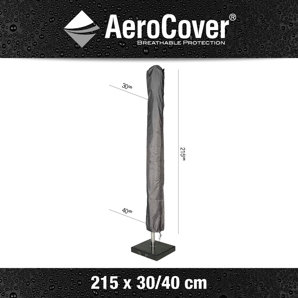 inhalen klink voetstuk Aerocover beschermhoes parasol 215x30/40cm - Rijkenberg Tuinmeubelen