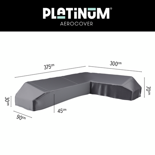 Aerocover beschermhoes platform loungeset 375x300cm right - afbeelding 1