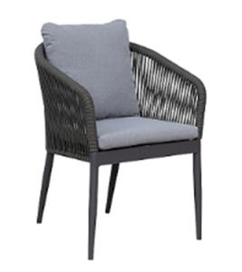 Aldina diningchair rope antraciet  showroomverlaters