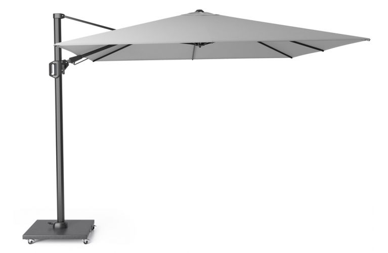 Challenger T2 zweefparasol 300x300cm light grey op=op - afbeelding 1