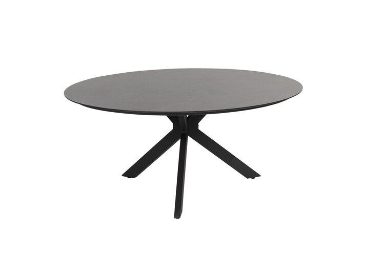 Locarno dining tuintafel 160cm hpl slate antraciet - afbeelding 2