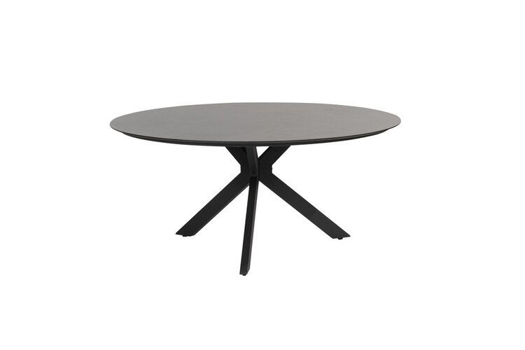 Locarno dining tuintafel 160cm hpl slate antraciet - afbeelding 1