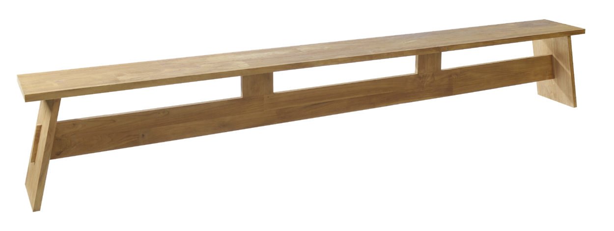 Max & Luuk Finn backless bench teak showroomverlater - afbeelding 1