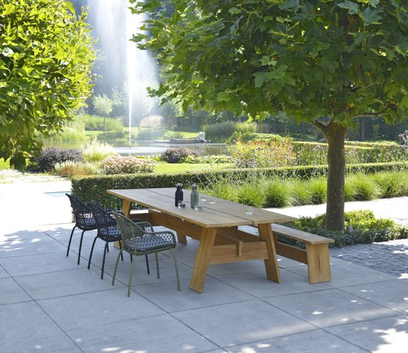 Max & Luuk Finn dining tuintafel teak showroomverlater - afbeelding 2