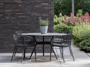 Max & Luuk Kane dining tuinstoel moss rope incl. zitkussen - afbeelding 3