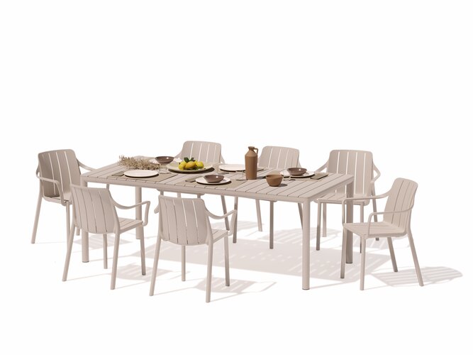 Nardi 9-delige Tevere - Tiberina dining tuinset corda - afbeelding 1