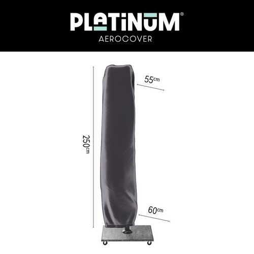 Platinum Aerocover parasolhoes zweefparasol 250x55/60cm - afbeelding 2