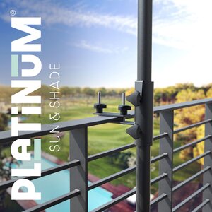 Platinum balkonklem horizontale platte railing - afbeelding 3