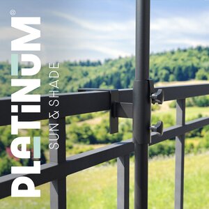 Platinum balkonklem top railing 11cm - afbeelding 3