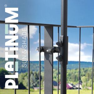 Platinum balkonklem verticale platte railing - afbeelding 3