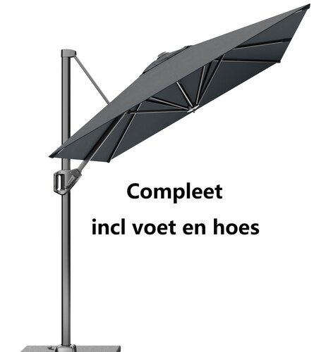 Platinum Voyager T1 zweefparasol 300x200 cm antraciet compleet OP=OP