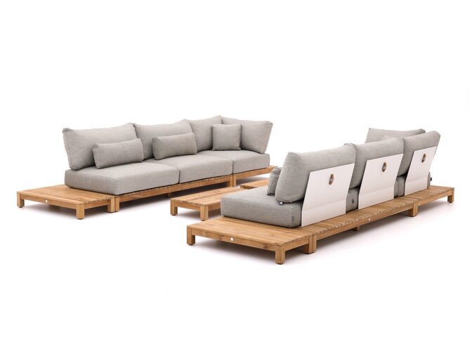 Suns Portofino loungeset ibiza style 8-delig soft grey