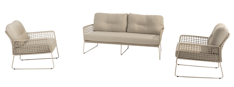 Taste Albano living loungebench rope latte showroomverlater - afbeelding 4