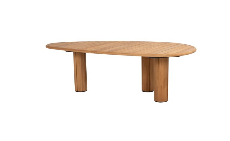 Taste by 4so Corsica dining tuintafel pebble 240x130cm teak organisch - afbeelding 2